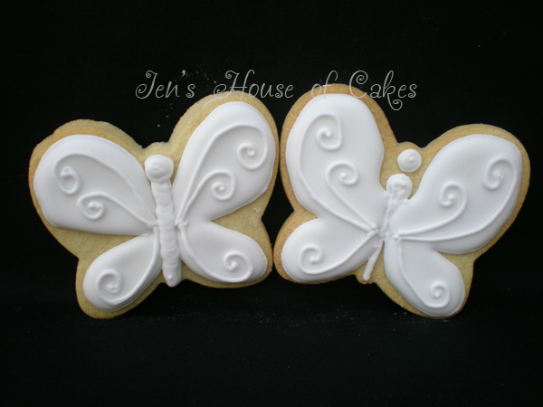 White Butterfly Cookies