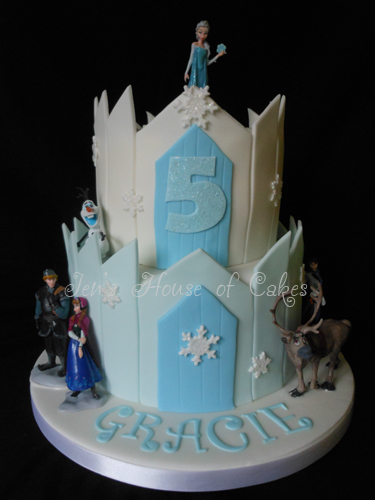 Frozen Birthday Cake (decorated with toys)