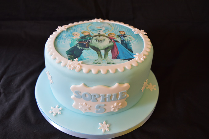 Frozen Edible Image Cake