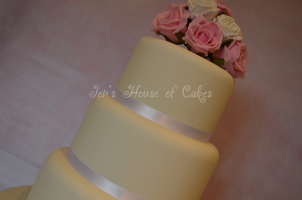 Simply Weddings - Rose Posy Wedding Cake