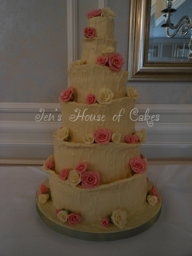White Chocolate Wedding Cake at Rockliffe Hall